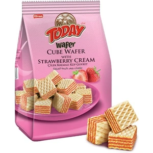 Today Küp Gofret Çilekli 200GR. (1 Paket)
