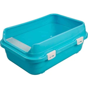 Amazon Açık Izgaralı Kedi Tuvaleti Mavi L