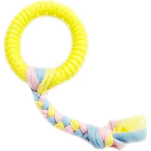 EuroDog Puppy Toys Halka Diş Kaşıma Yavru Köpek Oyuncağı Sarı 19 Cm