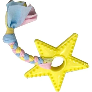 EuroDog Puppy Yıldız Diş Kaşıma Köpek Oyuncağı Sarı 18 Cm