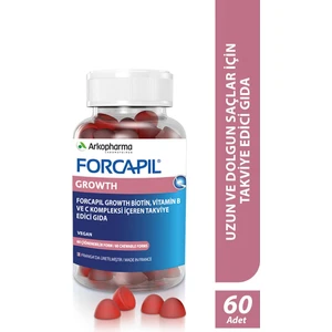 Forcapil® Growth Gummies – Saç Uzamasını Destekleyen Takviye Edici Gıda - 60 Çiğnenebilir Form