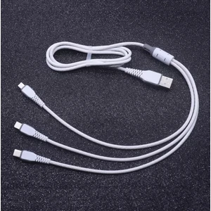 Yeni Nesil Kopmaz Bükülmez Samsung Huawei Xiaomi Iphone Oppo Pocco Infinix Uyumlu Çoklu Şarj Aleti Cihazı Kablosu Type-C Micro Lightning 3lü Şarj Kablo Çoklukablo
