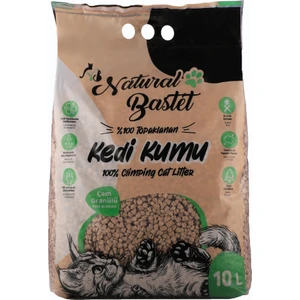 Natural Bastet %100 Doğal Topaklanan Çam Pelet Kedi Kumu 10 Litre