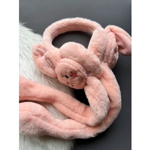 Hareketli Sesli Peluş Kulaklık Oynar Kulaklı Kulaklık