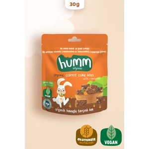 Humm Organic - Organik Glutensiz Vegan Havuçlu ve Tarçınlı Kek - 30G