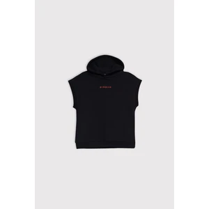 (Kids Boy) Kapüşonlu Loose Fit Kolsuz Sweatshirt