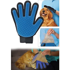 Kedi Köpek Tüy Toplama Eldiveni Mavi