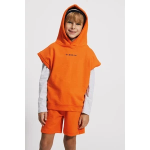 (Kids Boy) Kapüşonlu Loose Fit Kolsuz Sweatshirt