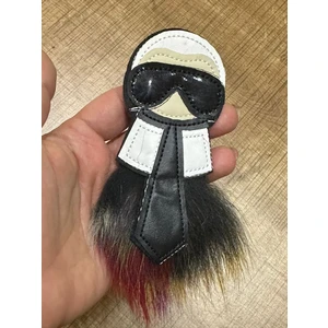 Gönülden Tasarım 15X5 cm Tüğlü Karl Lagerfeld Deri Arma Yama Dikiş Aplike