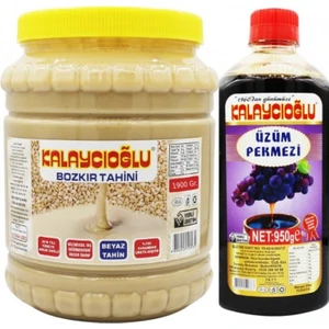 Kalaycıoğlu Beyaz Bozkır Tahini 1900 gr - Üzüm Pekmezi 950 gr