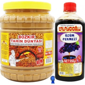 Bozkır Tahin Merkezi Kavrulmuş  Tahin 1900 gr - Üzüm Pekmezi 950 gr