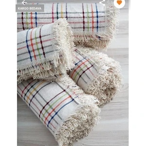Miss Linda Home Collection Pamuklu Buldan Çekyat Örtüsü 180* 180