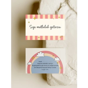 Paytak Moda Çift Yön Çiçek Paketleme Teşekkür Kartı Thank You Cart PYTKTSKK30