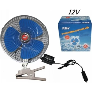 Ahmet Otomotiv Araç Içi Vantilatör Serinletici 12 Volt 6 Inc Mandallı 12V Otomatik Döner Başlı V12M GG127