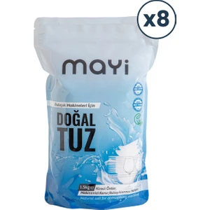 Mayi Tuz Doğal Bulaşık Makinesi Tuzu 8 Adet