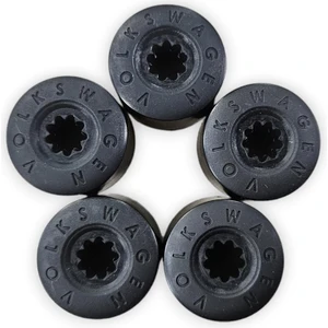 Vw Golf 7 2013-2017 Bijon Kapağı Volkswagen Yazılı 5 Adet 1K0601173