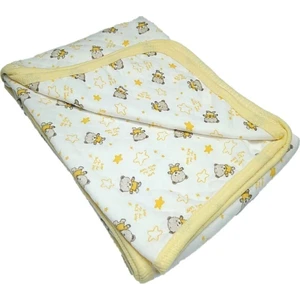 Çil Özlem Bebe Bebek Tek Kat Başlıklı Penye Battaniye Kundak 80X90 cm