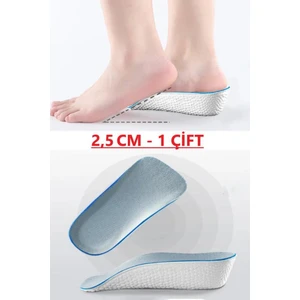 2.5 cm Erkek Topuk Yükseltici Boy Uzatan Ayakkabı Tabanlığı Topuk Yastığı Gizli Topuk