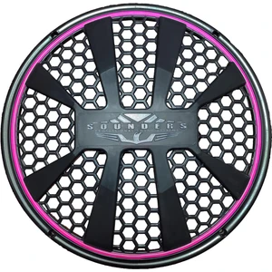 Neon Işıklı 30 cm Hoparlör Kapağı - 1 Adet - Pembe