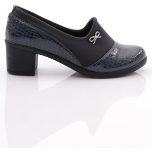 Dgn 23031 Kadin Kurdela Desenli Topuklu Ayakkabi