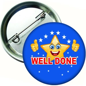 Hediye Panayırı Well Done Ingilizce Dersi 20 Adet Öğrenci Rozeti