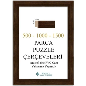 As Ticaret Puzzle Çerçevesi 30 mm 48X68 cm (1000'LUK) Kahverengi
