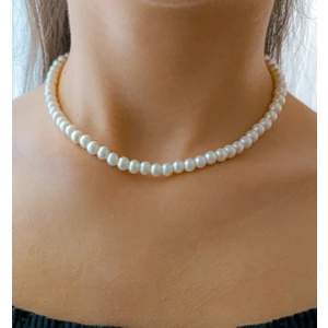Yüksek kalite inci choker kolye Kadın tasma kolye