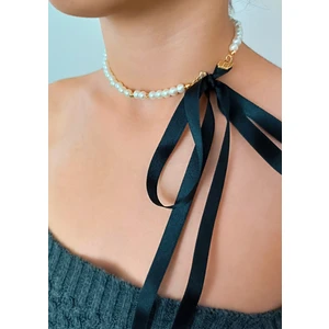Özel tasarım inci choker Gül inci choker kolye