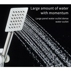 Pazarız Paslanmaz Çelik Kırılmaz Duş Başlığı Kare Su Tasarruflu El Duşu