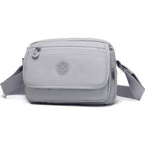 Smart Bags Krinkıl Kumaş Kadın Postacı Çantası BC 3166 - Açık Gri