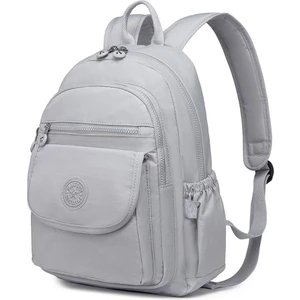 Smart Bags Krinkıl Açık Gri Kumaş Kadın Sırt Çantası SMB1187