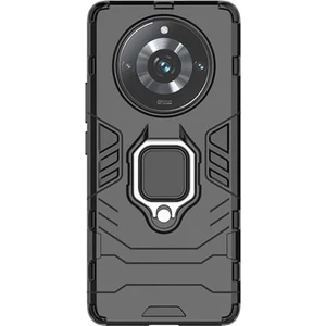 Realme 11 Pro 5g Batman Serisi Yüzük Standlı Armor Kılıf Siyah -AL3349