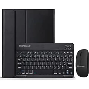 Lenovo Tab P12 TB370FU 12.7  Inch Tablet Bluetooth Klavye ve Mouse + Standlı Kılıf - Bkk6