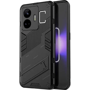 Realme Gt3 Matrix Serisi Armor Standlı Perfect Koruma Kılıf - Siyah AL3416
