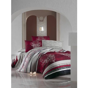Cotton Box Royal Saten Nevresim Takımı Azra Bordo Çift Kişilik
