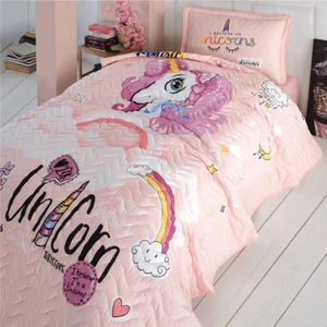 Ranforce Yatak Örtüsü Tek Kişilik Pink Dreams V1 Pudra