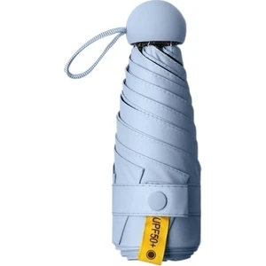 Mini Ultra Hafif Düz 50% Kapalı Güneşli Şemsiye Kalınlaşmış Vinil Güneş Koruyucu Şemsiye Küçük Taşınabilir Güneş Şemsiyesi (Yurt Dışından)