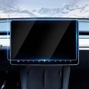 Tesla Model Y ile Uyumlu Araç Multimedya Ekranı Için Temperli Kırılmaz Cam Ekran Koruyucu