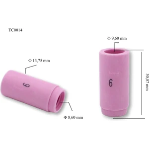 TC0014 No:6 Fındık Argon Kaynak Fincanı 13N10 Tig 9-20 Trafimet 1 adet fiyatıdır