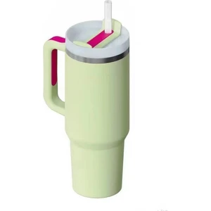 Shun Shop 40OZ Sapır Kupa 319 Paslanmaz Çelik Kupa Vakum Çift Katmanlı Taşınabilir Buzlu Bully Saman Vakum Kupası (Yurt Dışından)