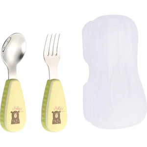 Çocuk Gıda Takviyesi Paslanmaz Çelik Sofra Takımı Iki Parçalı Set (Yurt Dışından)