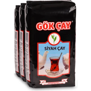 Gök Çay Siyah Dökme 1 kg 3'lü