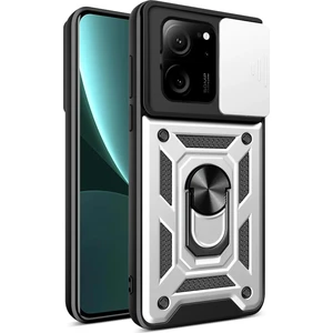 Xiaomi 13T Pro Sürgülü Pencere Kapağı Yüzük Cep Telefonu Kılıfı (Yurt Dışından)