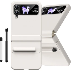 Samsung Galaxy Z Flip 3 Kalem Tepsisi Deri Menteşe Cep Telefonu Kılıfı (Yurt Dışından)