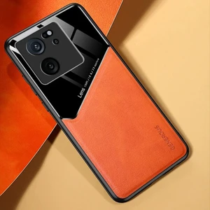 Xiaomi 13T Manyetik Çekim Pu Deri Dokusu Cep Telefonu Kılıfı (Yurt Dışından)