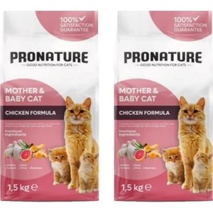 Mother & Baby Tavuk Etli Kuru Kedi Maması 1,5 Kg*2 Adet