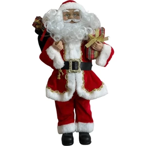 Yılbaşı Dekorasyon Noel baba biblo figür Kırmızı 45 cm