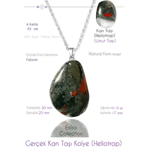 Tesbih Atölyesi Sertifikalı Tımbıl Model Gerçek Kan Taşı Kolye