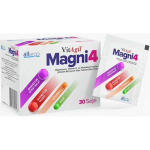 Vitagil Magni4 Magnezyum Vitamin D3 P5P 30 Saşe