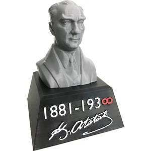 Dorden 3D Atatürk Imzalı Büst Figür Dekoratif Ürün